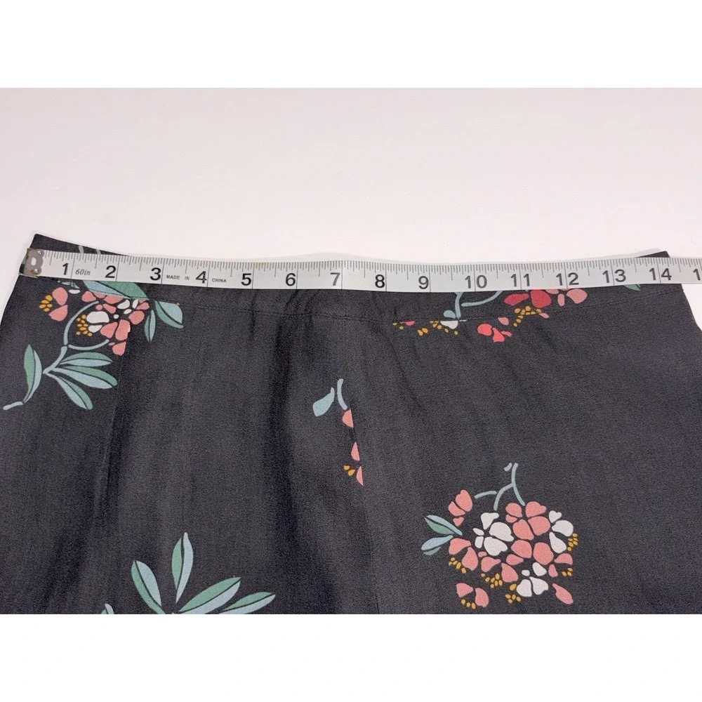 Loft Floral Ruffled Tiered Mini Skirt Boho Chic Cottagecore Summer 4 - Picture 7 of 8